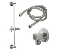 Cross Handle Modern, Round Detail Supply, Handshower Bar and Hose