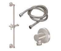 Plain Top Cross Handle Handshower Bar, Supply and Hose