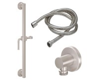 Lever Handle, Grab Bar with Hand Shower Slide & Hose