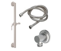 Lever Handle, Grab Bar with Hand Shower Slide & Hose