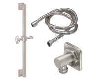 Wheel Handle, Grab Bar with Hand Shower Slide & Hose