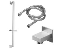 Modern, Square Detail Supply, Handshower Bar and Hose