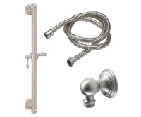 Lever Handle, Grab Bar with Hand Shower Slide & Hose