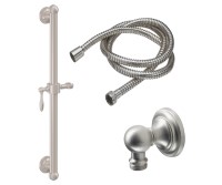 Lever Handle, Grab Bar with Hand Shower Slide & Hose