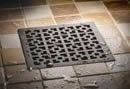 Traditional Square Drain with Decorative Grid