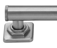Shower Grab Bar, Knurled End, Industrial Base