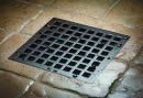 Traditional Square Drain with Decorative Grid