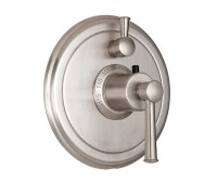 Round Back Plate - Style Therm with Diverter