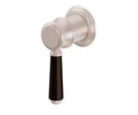 Black Handle, Satin Nickel Faucet
