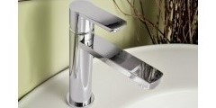 Single Hole Faucet with Flat Lever Design