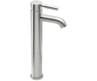 Tall Vessel Faucet with Front Single Lever Control, Tublar