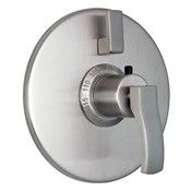 Modern Lever Handle, Round Plate, Single Volume Control