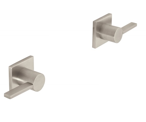 Round Hot & Cold Handles with Square Base