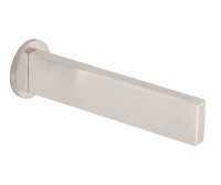 Long, thin wall tub spout with circle flange