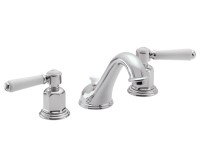 Widespread faucet shown in Chrome