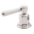 White Porcelain Lever Handle With Porcelain Top