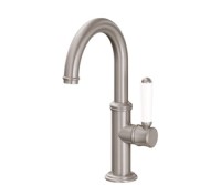 Curving Spout, Side Lever Control, Cardiff Lever Handle