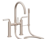 Tall Curving Spout, Bridge Style Tub Filler, 41 Lever Handles