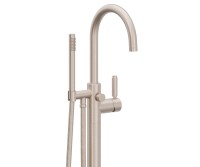 Curving Spout, 41 Handle Single Hole Freestanding Tub Filler