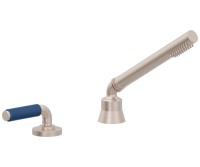 Handshower with Blue Diverter Handle