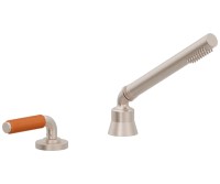 Handshower with Orange Diverter Handle