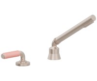 Handshower with Pink Diverter Handle