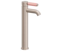 Single Hole Faucet, Top Front Pink Post Handle