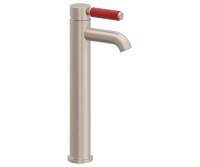 Single Hole Faucet, Top Front Red Post Handle
