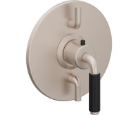 Dual Control Round Trim Plate 41 Black Handle