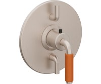 Dual Control Round Trim Plate 41 Orange Handle