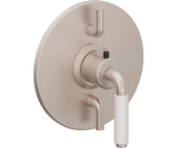 Dual Control Round Trim Plate 41 White Handle