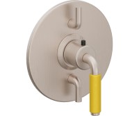 Dual Control Round Trim Plate 41 Yellow Handle