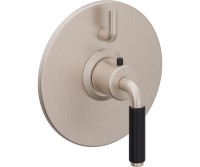 Round Trim Plate, Black 41 Lever Handle