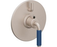 Round Trim Plate, Blue 41 Lever Handle