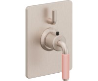Rectangle Trim Plate, Pink 41 Lever Handle