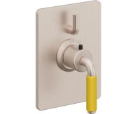 Rectangle Trim Plate, Yellow 41 Lever Handle