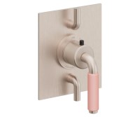 Dual Control Square Trim 41 Pink Handle