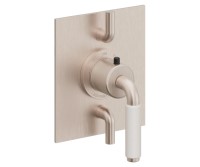 Dual Control Square Trim 41 White Handle