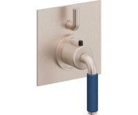 Square Trim Plate, Blue 41 Lever Handle
