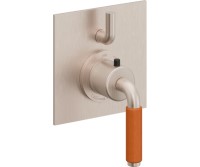 Square Trim Plate, Orange 41 Lever Handle