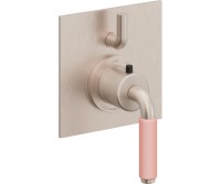 Square Trim Plate, Pink 41 Lever Handle