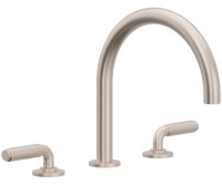 Tub Faucet Curving Spout, Post Lever Handles