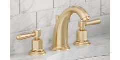 J Spout Sink Faucet with Lever Handles