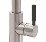 Black, Round, Post Handle