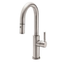 Curving Spout, Pull-down Spray, Side Handle Control