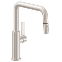 Modern Pull Down, Flat Quad Spout, Button Squeeze Trigger