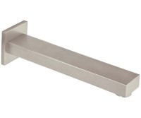 Long, rectangle wall tub spout with square flange