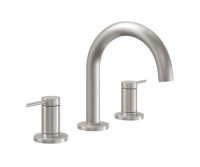 Sink Faucet, Low Curving Spout, Post Handles, Smooth Column