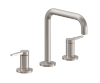 Sink faucet with Squared Spout, Lever Handles, Smooth Column