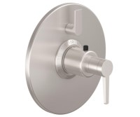 Round Trim Plate, 53 Handle, Smooth Insert, 1 Smaller Control